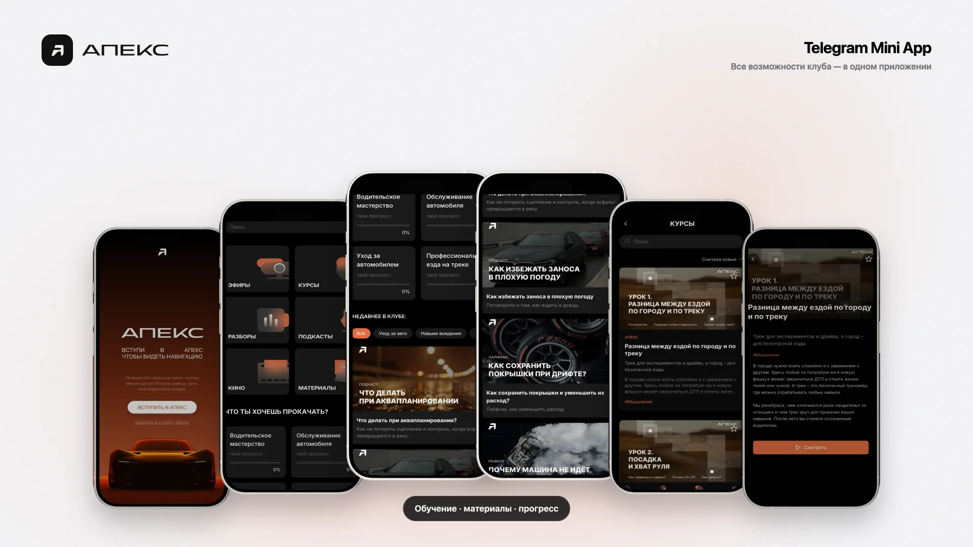 Возможности Mini App АПЕКС